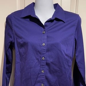 Banana Republic Purple Non-Iron LS Shirt - 4 Pet